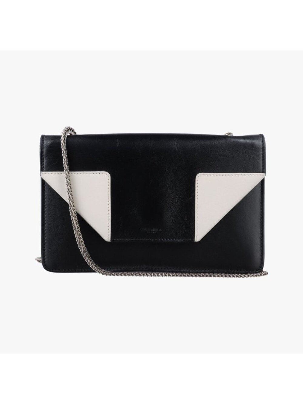 Saint Laurent Betty Small Black White Leather Shoulder Bag